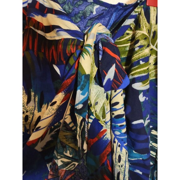 Floral Women's Beach Wrap Black Floral Front Tie One Size Fashion Beach - Picture 2 of 6